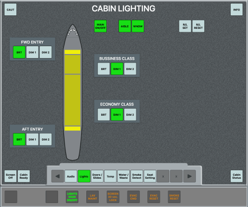 Flight Attendant Panel A320