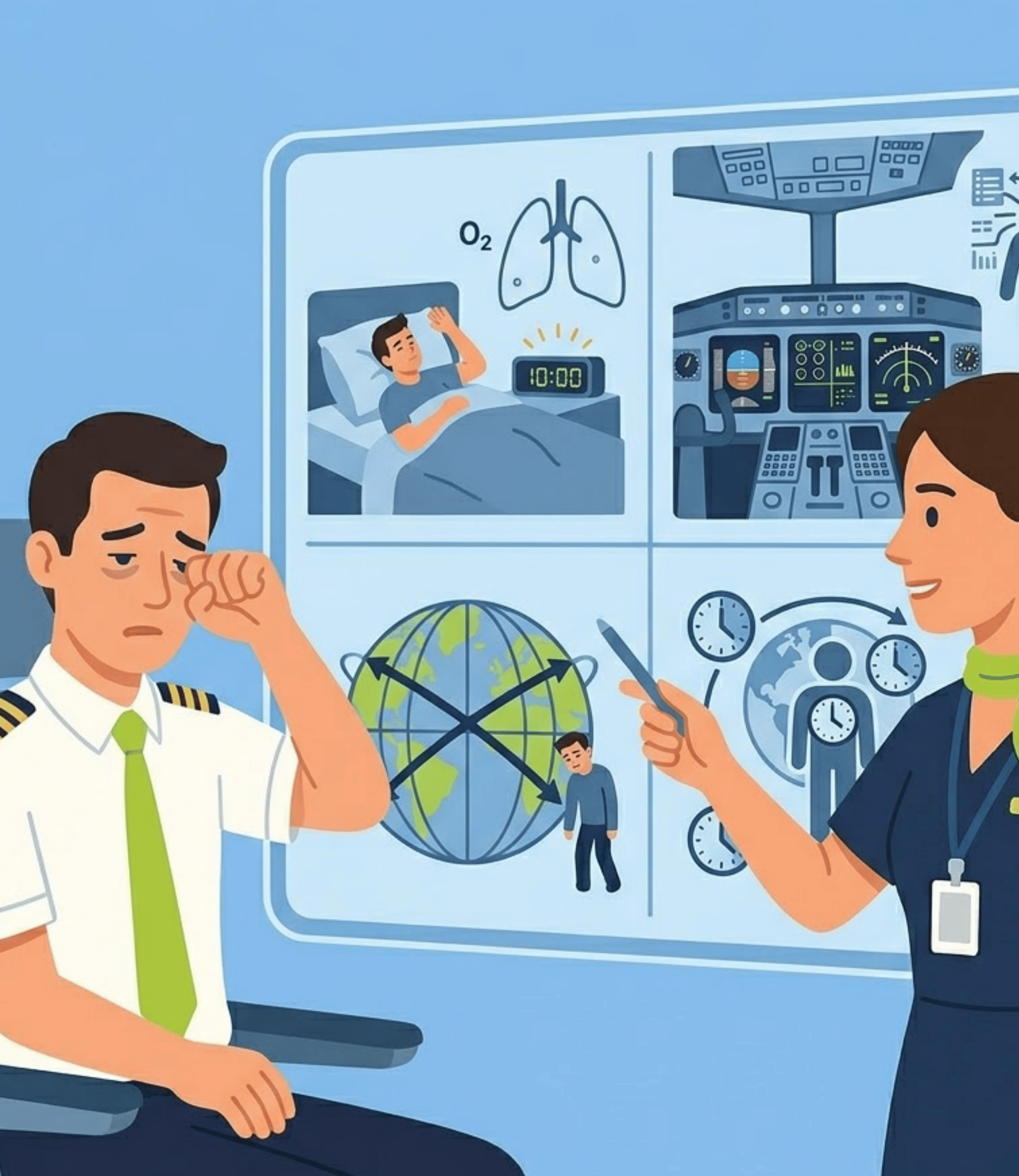 Principales causas de fatiga en pilotos