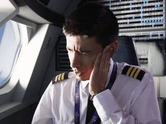 Barotrauma durante un vuelo