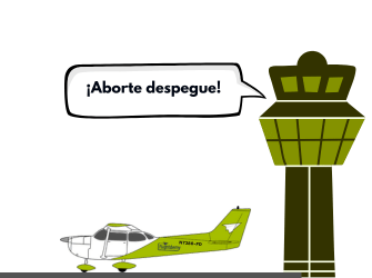 Escena de autorización de despegue